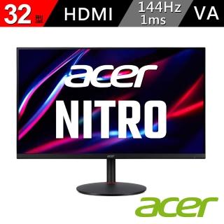 【Acer 宏碁】31.5型 遊戲電競螢幕螢幕 支援HDMI介面/FreeSync(XV322QK V)