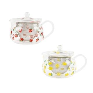 【KOJI COMPANY】日本製草莓檸檬耐熱玻璃茶壺520cc(平輸品)