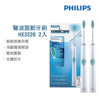 【Philips 飛利浦】Sonicare潔淨音波震動牙刷 標配HX6511 買一送一(再送PQ206刮鬍刀)