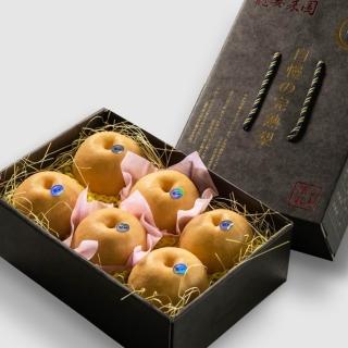 【龍安果園-中秋禮盒】特選LV等級新興梨 經典提盒 6顆/6台斤X2(TVBS採訪/光波水梨/產地直送/送禮/自用好品