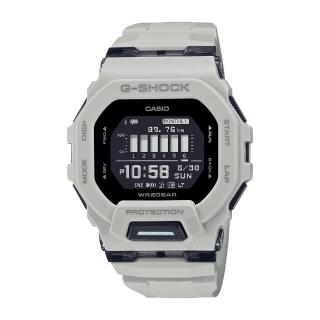 【CASIO 卡西歐】G-SHOCK  經典方型 藍牙運動手錶(灰_GBD-200UU-9)