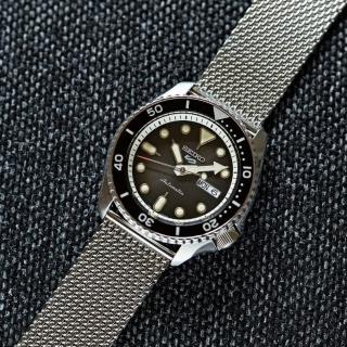 【SEIKO 精工】5 Sports 系列 機械錶-42.5mm 黑色(4R36-07G0D/SRPD73K1)