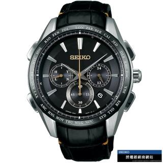 【SEIKO 精工】Brightz 太陽能電波腕錶(8B92-0AP0C/SAGA221J)