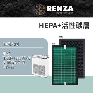 【RENZA】適用大同 TATUNG TACR-1900PE-WI空氣清淨機(替代F1900PE)