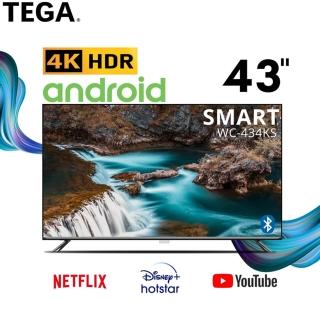 【TEGA】43型 4K 智慧連網液晶顯示器(WC-434KS)
