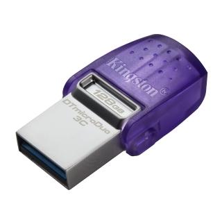【Kingston 金士頓】DataTraveler microDuo Type-C & USB3.2 旋轉蓋128GB隨身碟(★DTDUO3CG3/128GB)