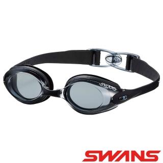 【ATUNAS 歐都納】日本SWANS防霧泳鏡(SWB-1黑/抗UV/舒適/游泳/矽膠)