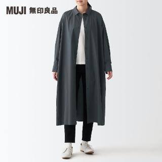 【MUJI 無印良品】女有機棉高密織長袖洋裝(共3色)