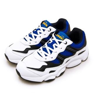 【DIADORA】男 迪亞多那 運動生活時尚慢跑鞋 老爹鞋系列(白藍黑 73185)