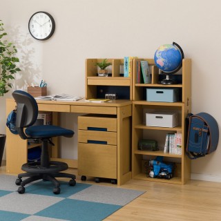 【NITORI 宜得利家居】◎學習桌 RIBIO G LBR/NV(學習桌 RIBIO)