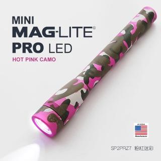【MAGLITE】MINI MAGLITE PRO LED 粉紅迷彩手電筒(迷彩/禮盒裝系列)