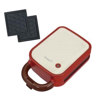 【DANBY丹比】樂扣式熱壓吐司機 點心機 三明治機 鬆餅機DB-108WMS(附單盤-可換)