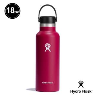 【Hydro Flask】標準口霧面 18oz/532ml 不鏽鋼保冷 保溫瓶(酒紅色)