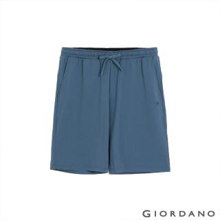 【GIORDANO 佐丹奴】男裝G-MOTION 3M休閒短褲(92 白令海藍)