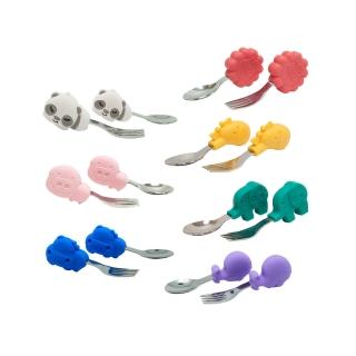 【MARCUS&MARCUS】動物樂園寶寶手握訓練叉匙(多款任選)