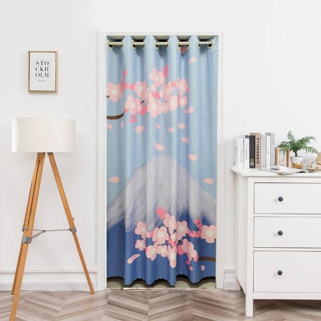 【巴芙洛】冷氣拉簾 日式系列打孔穿桿式拉簾寬150x長200cm(送桿子/空調門簾/門簾/拉簾/隔簾/長門簾/窗簾)