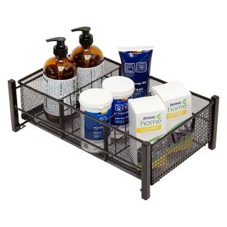 【CAXXA】下水槽單層抽屜收納籃 雙色(水槽下收納架/廚房置物架/抽屜式置物架)