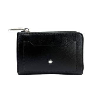 【MONTBLANC 萬寶龍】大班系列 牛皮四卡L型鑰匙包(129689-黑)