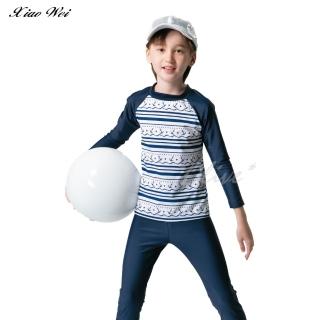 【SAIN SOU 聖手牌】兒童二件式防曬泳裝(NO.A6622098)