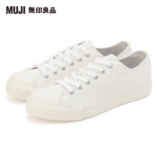 【MUJI 無印良品】撥水加工有機棉舒適休閒鞋(共3色)