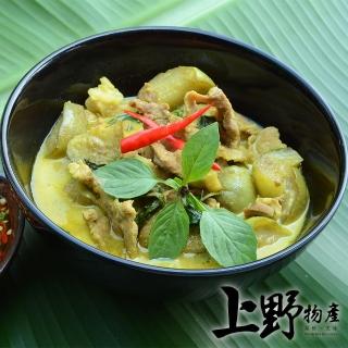 【上野物產】泰式綠咖哩椰汁雞 x24包(280g±10%/固形物重110g/包)