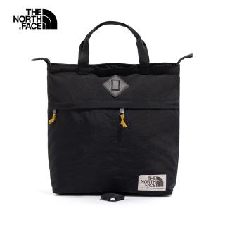 【The North Face】北面男女款黑色防潑水大容量復古休閒後背包｜52VS84Z