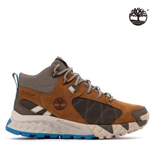 【Timberland】女款中棕色TimberDry磨砂革防水健行鞋(A2J4GD51)