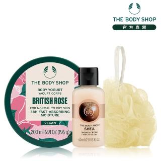 【THE BODY SHOP 美體小舖】玫瑰香頌清爽洗潤組(玫瑰沐浴膠250ML+美肌優格200ML)