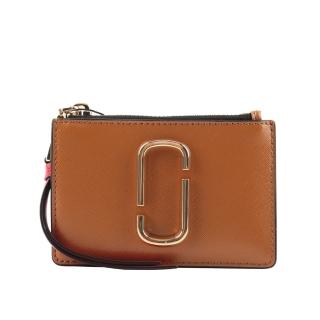 【MARC JACOBS 馬克賈伯】Snapshot 拉鍊證件照卡夾/零錢包(香料棕)