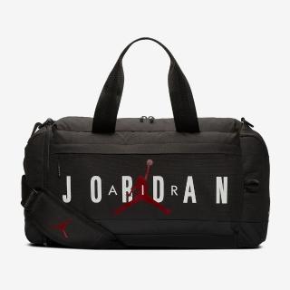 【NIKE 耐吉】Jordan Duffel Bag    旅行背袋 行李包 斜背 側背 手提 多功能 防水 黑(HA6469-010)