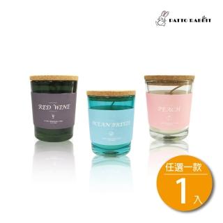 【百特兔寶】玻璃香氛蠟燭175g-１入任選