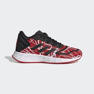【adidas 愛迪達】慢跑鞋 大童 中童 童鞋 運動鞋 緩震 DURAMO 10 Spider-Man K 黑紅 GY6627