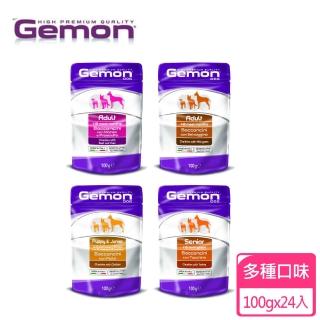 【Gemon 啟蒙】無穀主食狗餐包100g/24入(主食餐 罐頭 餐包 成犬 高齡犬 高能犬)