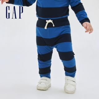 【GAP】嬰兒 布萊納系列 印花內搭褲(429310-藍色條紋)