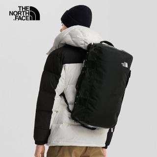 【The North Face】北面男女款黑色背提兩用可收納旅行包｜52RRKY4