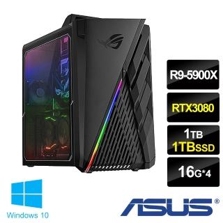 【ASUS 華碩】全新福利品 G35DX 12核心獨顯電競桌上型電腦(R9-5900X/16G*4/1T+1T_SSD/RTX3080-10G/WIN10)