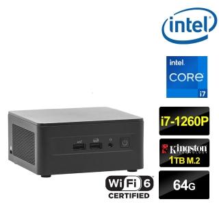 【Intel 英特爾】NUC平台i7十二核{光燄暴君} 迷你電腦(i7-1260P/64G/1TB M.2)