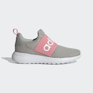 【adidas 愛迪達】運動鞋 童鞋 中童 大童 套腳 LITE RACER ADAPT 4.0 K 灰粉 Q47209