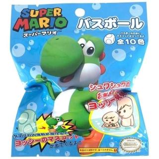 【小禮堂】超級瑪力歐 恐龍 入浴球  - 10款隨機(平輸品)