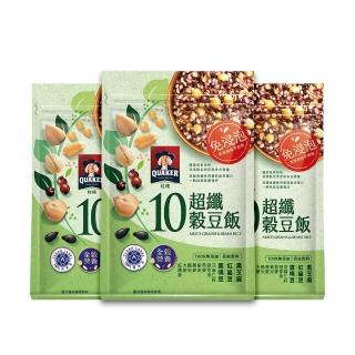 【QUAKER 桂格】免浸泡10超纖穀豆飯1kgx3