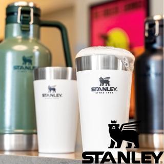 【Stanley】冒險系列 真空不銹鋼 品脫杯 0.47L 消光黑 簡約白 錘紋綠(10-02282)