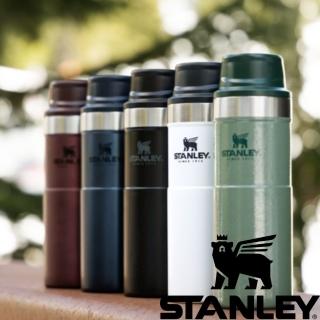 【Stanley】單手保溫杯 0.47L 消光黑 簡約白 曜石灰(10-06439)