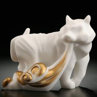 【Gallery Chuan 筌美術】虎嘯生風(石雕  送禮 藝品 藝術禮品 虎)