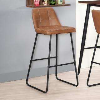 【BODEN】尼爾森工業風皮革吧台椅/休閒吧檯椅/造型高腳椅