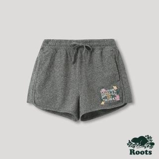 【Roots】Roots 女裝- 台灣日系列 動物元素短褲(灰色)