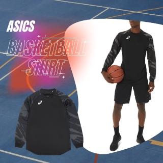 【asics 亞瑟士】訓練衣 Basketball Shirts 黑 灰 吸濕 快乾 河村勇輝 熱身衣 籃球 亞瑟士(2063A272001)