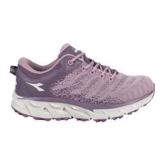 【DIADORA】女戶外野趣越野慢跑鞋-慢跑 運動 反光 藕紫白(DA33657)