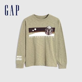 【GAP】男童 Gap x Star Wars星際大戰聯名 長袖T恤(427734-卡其色)