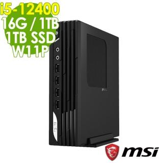 【MSI 微星】PRO DP21 12M i5-12400/16G/1TSSD+1TB/W11P(六核心 迷你電腦)