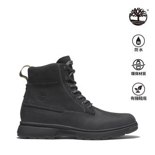 【Timberland】男款黑色防水全粒面皮革Atwells Ave查卡靴(A43UN015)